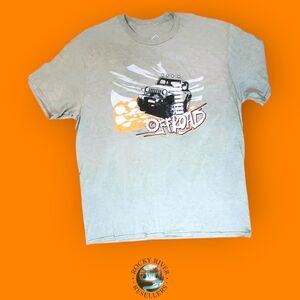 Jeep Offroad  T-Shirt | Bacon & Co. | Size: XL | Color: Light Olive Green | RRR